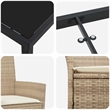 Afuera Living 5 Piece Poly Rattan Garden Dining Set in Beige