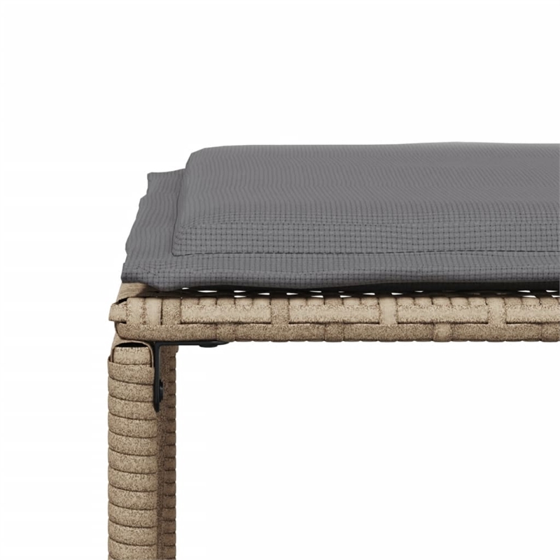 Afuera Living Contemporary 7 Piece Poly Rattan Garden Dining Set in Gray