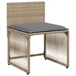 Afuera Living Contemporary 7 Piece Poly Rattan Garden Dining Set in Gray