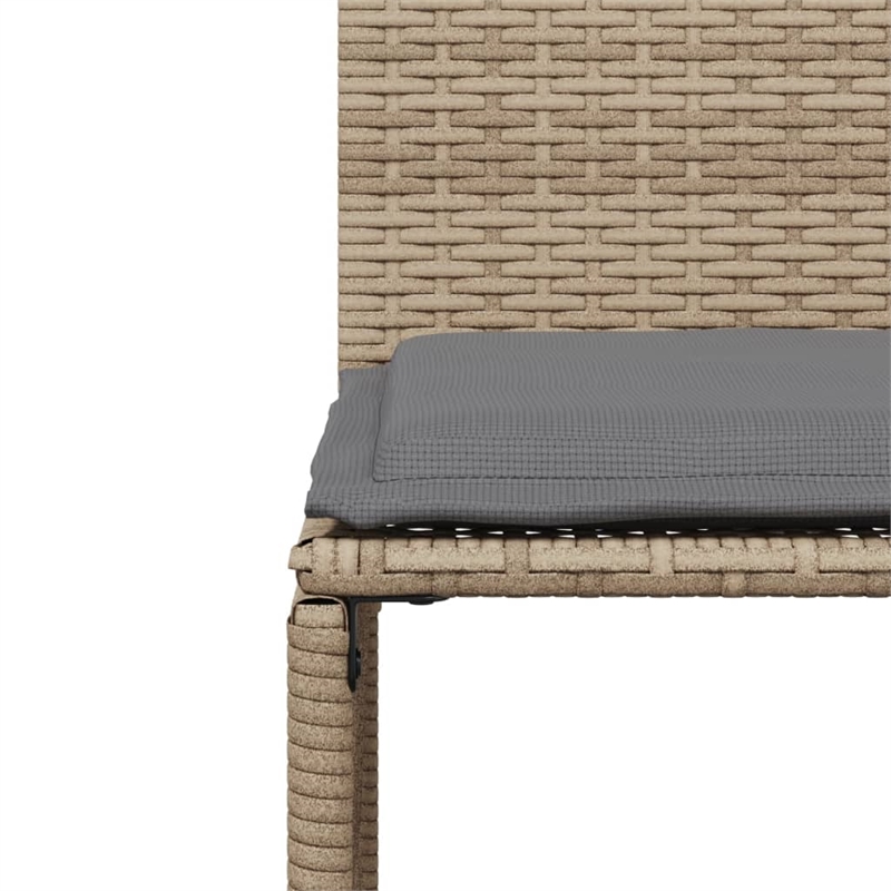 Afuera Living Contemporary 7 Piece Poly Rattan Garden Dining Set in Gray