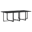 Afuera Living Contemporary Poly Rattan Garden Dining Set in Black