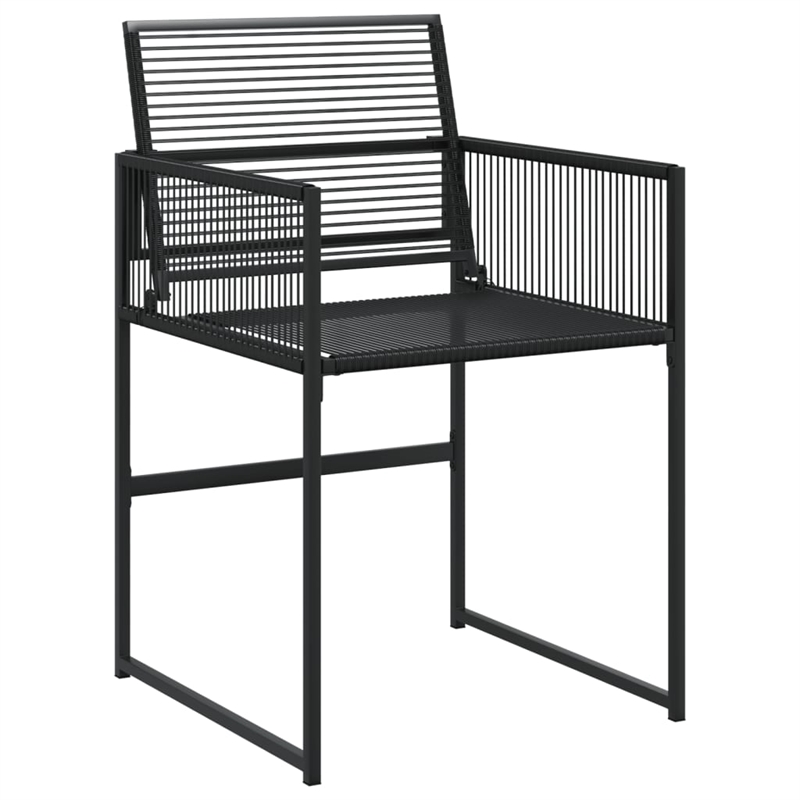 Afuera Living 9 Piece Poly Rattan Garden Dining Set in Black