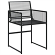 Afuera Living 9 Piece Poly Rattan Garden Dining Set in Black