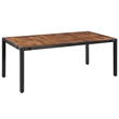 Afuera Living 9 Piece Poly Rattan Garden Dining Set in Black