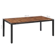 Afuera Living 9 Piece Poly Rattan Garden Dining Set in Black