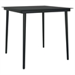 Afuera Living Poly Rattan Garden Dining Set in Black/Dark Gray