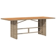 Afuera Living Contemporary Poly Rattan Garden Dining Set in White
