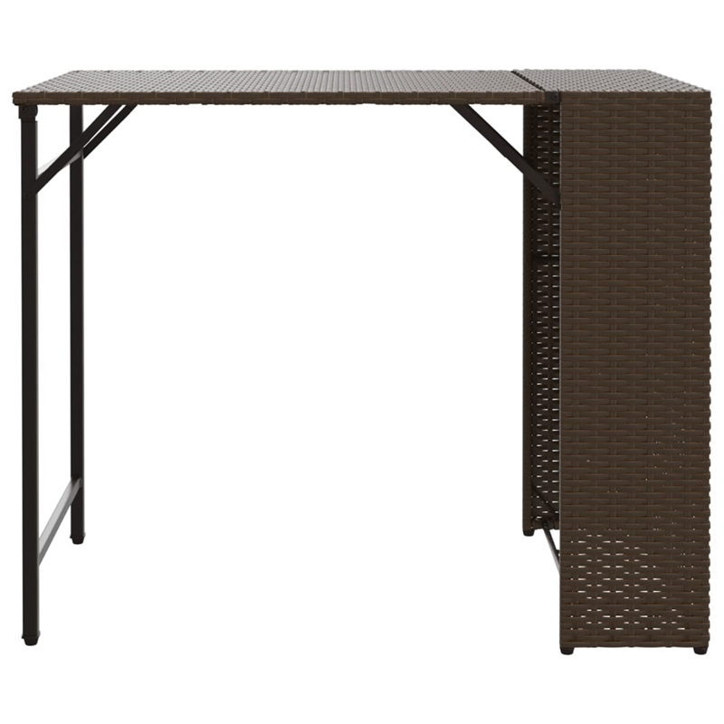 Afuera Living 5 Piece Poly Rattan Garden Dining Set in Brown