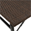 Afuera Living 5 Piece Poly Rattan Garden Dining Set in Brown