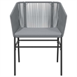 Afuera Living 3 Piece Poly Rattan Garden Dining Set in Black