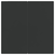 Afuera Living 3 Piece Poly Rattan Garden Dining Set in Black