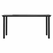Afuera Living Contemporary Poly Rattan Garden Dining Set in Black