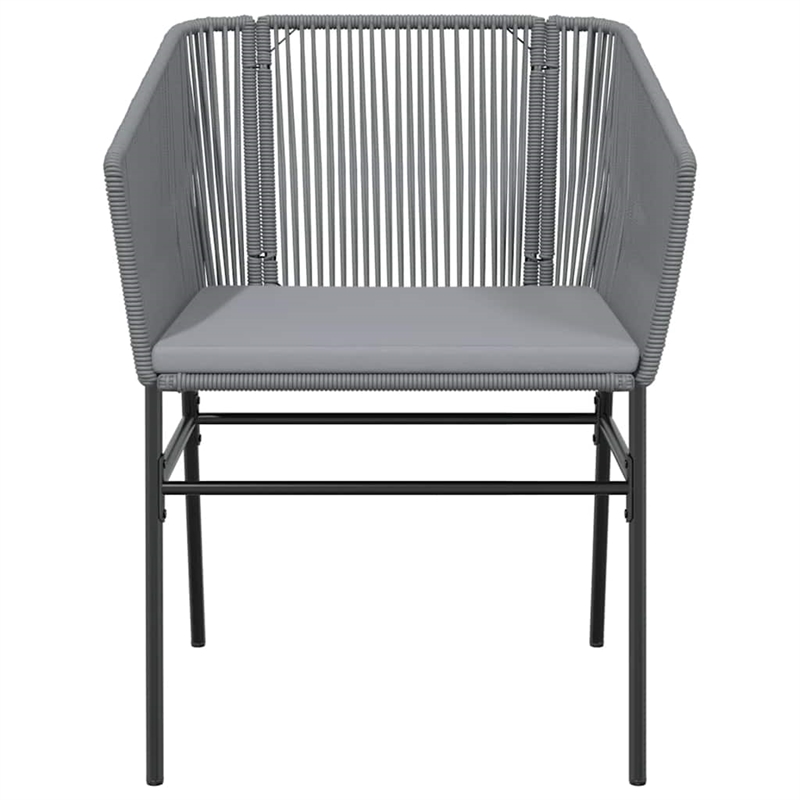 Afuera Living Contemporary Poly Rattan Garden Dining Set in Black