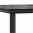 Afuera Living Contemporary Poly Rattan Garden Dining Set in Black