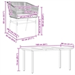 Afuera Living Contemporary Poly Rattan Garden Dining Set in Black