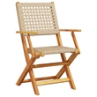 Afuera Living 7 Piece Poly Rattan Garden Dining Set in Beige