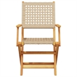 Afuera Living 7 Piece Poly Rattan Garden Dining Set in Beige