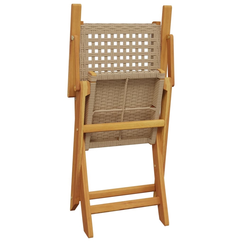 Afuera Living 7 Piece Poly Rattan Garden Dining Set in Beige