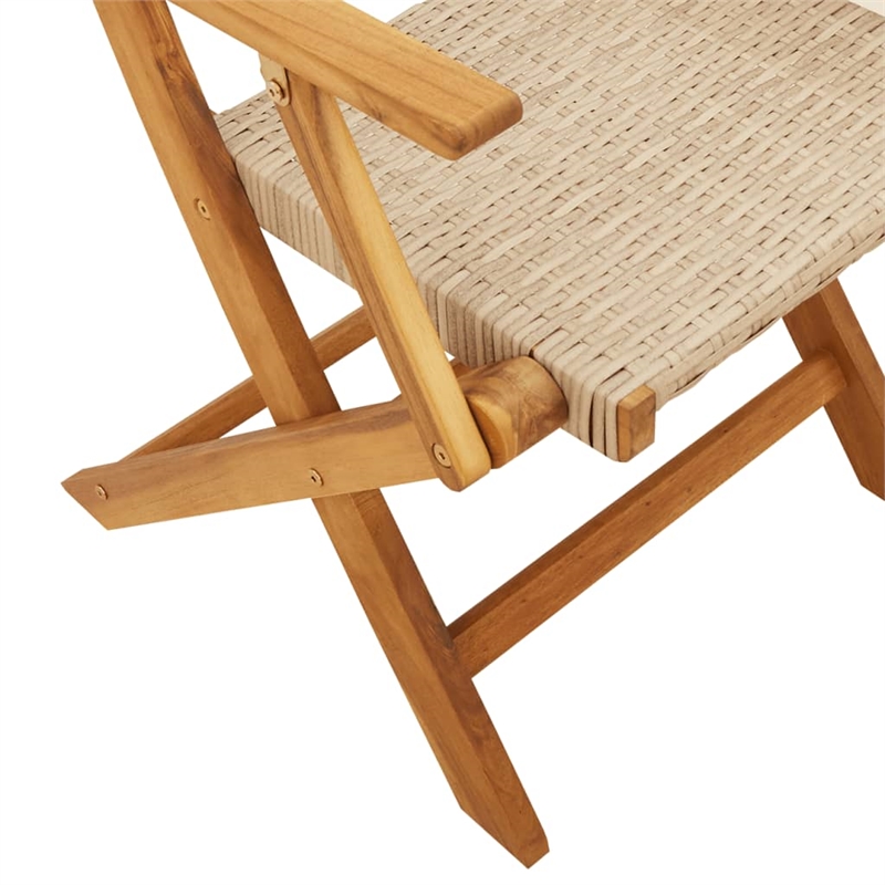Afuera Living 7 Piece Poly Rattan Garden Dining Set in Beige