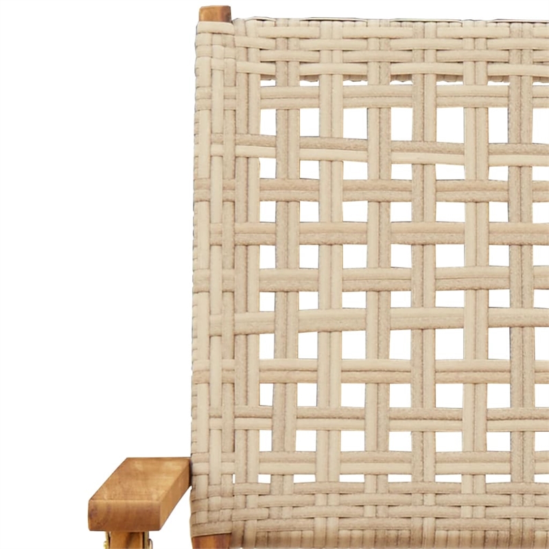 Afuera Living 7 Piece Poly Rattan Garden Dining Set in Beige