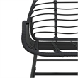 Afuera Living Contemporary Rattan Garden Dining Set in Black