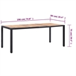 Afuera Living Contemporary 9 Piece Rattan Garden Dining Set in Black