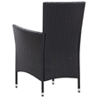Afuera Living Contemporary 9 Piece Rattan Garden Dining Set in Black