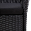 Afuera Living Contemporary 9 Piece Rattan Garden Dining Set in Black