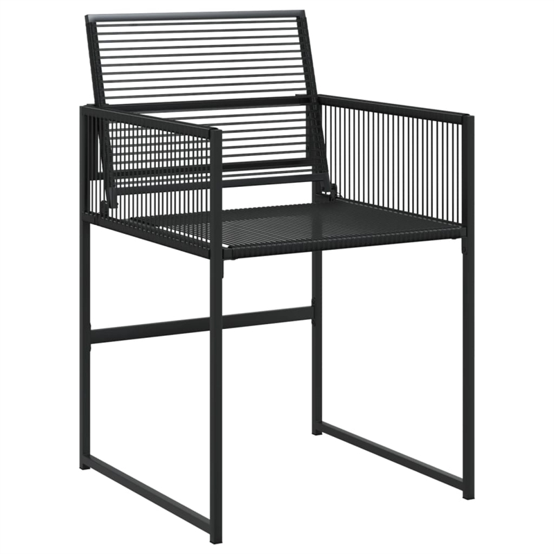 Afuera Living 5 Piece Poly Rattan Garden Dining Set in Black