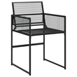 Afuera Living 5 Piece Poly Rattan Garden Dining Set in Black