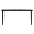 Afuera Living Contemporary 5 Piece Rattan Garden Dining Set in Black