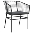 Afuera Living 5 Piece Poly Rattan Garden Dining Set in Black