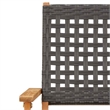 Afuera Living 5 Piece Poly Rattan Garden Dining Set in Black