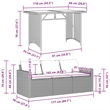 Afuera Living Contemporary Rattan Garden Dining Set in Beige/Cream White