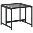 Afuera Living 17 Piece Poly Rattan Garden Dining Set in Black