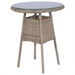 Afuera Living Contemporary 3 Piece Rattan Garden Dining Set in Gray