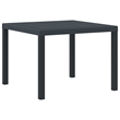Afuera Living Contemporary Poly Rattan Garden Dining Set in Anthracite