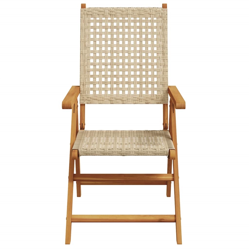 Afuera Living 7 Piece Poly Rattan Garden Dining Set in Beige