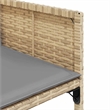 Afuera Living 17 Piece Poly Rattan Patio Dining Set in Beige