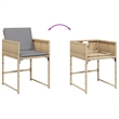 Afuera Living 17 Piece Poly Rattan Patio Dining Set in Beige