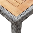 Afuera Living 5 Piece Poly Rattan Garden Dining Set in Dark Gray