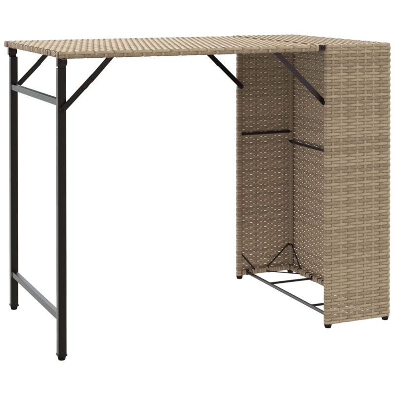 Afuera Living 5 Piece Poly Rattan Garden Dining Set in Beige
