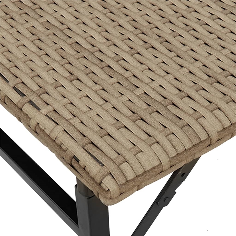 Afuera Living 5 Piece Poly Rattan Garden Dining Set in Beige