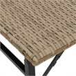 Afuera Living 5 Piece Poly Rattan Garden Dining Set in Beige