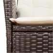 Afuera Living 7 Piece Rattan Garden Dining Set in Brown/Cream white