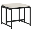 Afuera Living 17 Piece Rattan Garden Dining Set in Black/Cream