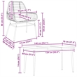 Afuera Living 5 Piece Poly Rattan Garden Dining Set in Brown