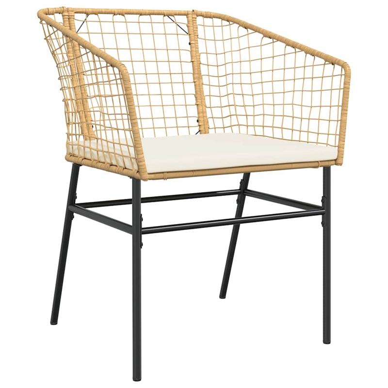 Afuera Living Contemporary Poly Rattan Garden Dining Set in Brown