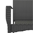 Afuera Living 7 Piece Poly Rattan Garden Dining Set in Black