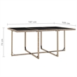 Afuera Living Contemporary Rattan Garden Dining Set in Beige/Cream White